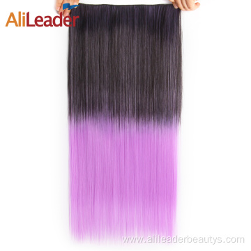 22Inches Hairpiece Synthetic 5Clips In Piece Hair Extension